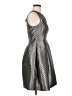 Max Studio 100% Polyester Metallic Silver Cocktail Dress Size 6 - photo 4