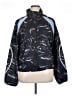 Sweaty Betty 100% Polyester Graphic Black Windbreaker Size 14 - photo 1