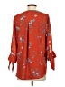 West Kei 100% Polyester Orange 3/4 Sleeve Blouse Size S - photo 2