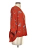 West Kei 100% Polyester Orange 3/4 Sleeve Blouse Size S - photo 4