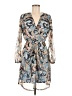 Boston Proper Paisley Blue Casual Dress Size 6 - photo 1