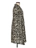 New Look 100% Polyester Animal Print Tan Casual Dress Size 6 - photo 4