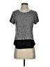Express Gray Short Sleeve Top Size S - photo 1