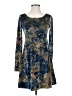 Tildon Print Blue Casual Dress Size XS - photo 1