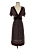 Wrapper Polka Dots Burgundy Cocktail Dress Size S - photo 1