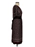 Wrapper Polka Dots Burgundy Cocktail Dress Size S - photo 4