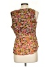 Sigrid Olsen 100% Polyester Orange Sleeveless Blouse Size 10 - photo 2