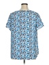 Lane Bryant 100% Polyester Blue Short Sleeve Blouse Size 14 - photo 2