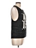 Bella Black Sleeveless T-Shirt Size L - photo 4