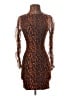 Hours Animal Print Brown Cocktail Dress Size XXS - photo 1