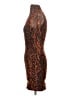 Hours Animal Print Brown Cocktail Dress Size XXS - photo 5