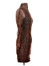 Hours Animal Print Brown Cocktail Dress Size XXS - photo 4
