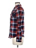 Wet Seal 100% Polyester Plaid Red Long Sleeve Blouse Size M - photo 5