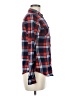 Wet Seal 100% Polyester Plaid Red Long Sleeve Blouse Size M - photo 4