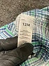 Baby B'gosh 100% Cotton Checkered-gingham Blue Long Sleeve Button-Down Shirt 9-12 MO / 12 MO - photo 4