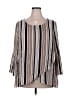 Unbranded 100% Rayon Brown 3/4 Sleeve Blouse Size XXL - photo 1