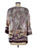 Nicola 100% Polyester Purple 3/4 Sleeve Blouse Size M - photo 2