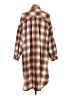 Mustard Seed Plaid Brown Casual Dress Size S - photo 2