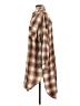Mustard Seed Plaid Brown Casual Dress Size S - photo 5
