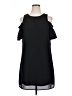 City Streets 100% Polyester Solid Black Casual Dress Size 14 - photo 1