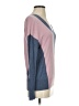 Etcetera Color Block Pink Pullover Sweater Size XS - photo 4