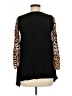Questions 100% Rayon Animal Print Black Pullover Sweater Size M - photo 2