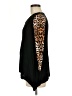 Questions 100% Rayon Animal Print Black Pullover Sweater Size M - photo 5
