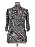 Unbranded Animal Print Black 3/4 Sleeve Blouse Size XL (estimated) - photo 2