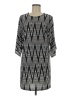 Azules Chevron-herringbone Gray Casual Dress Size M - photo 1