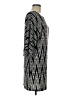 Azules Chevron-herringbone Gray Casual Dress Size M - photo 4