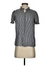 T Tahari 100% Polyester Stripes Gray Short Sleeve Blouse Size XS (petite) - photo 1