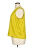 Calvin Klein 100% Polyester Yellow Sleeveless Blouse Size XL - photo 5