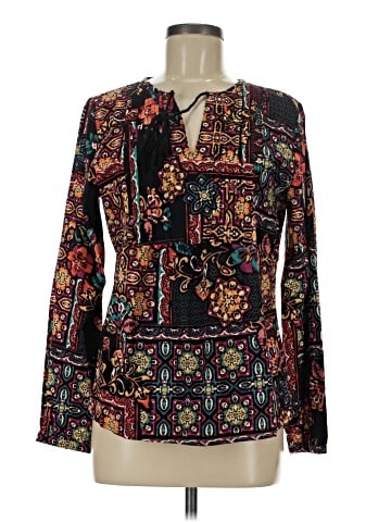 Caribbean Joe Long Sleeve Blouse (view 1)