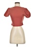 Shein Orange Short Sleeve Top Size 4 - photo 1
