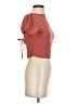 Shein Orange Short Sleeve Top Size 4 - photo 4