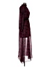 LDT 100% Polyester Paisley Burgundy Cocktail Dress Size 8 - photo 4