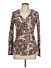 William Rast Paisley Brown Long Sleeve Blouse Size L - photo 1