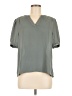Daniel Rainn 100% Polyester Gray Short Sleeve Blouse Size M (petite) - photo 1