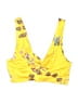 Reverse 100% Polyester Floral Yellow Swimsuit Top Size XS - photo 2