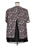 MICHAEL Michael Kors 100% Polyester Black Short Sleeve Blouse Size 2X - photo 2