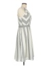 Maurices 100% Polyester Chevron-herringbone Gray Casual Dress Size 7 - 8 - photo 4