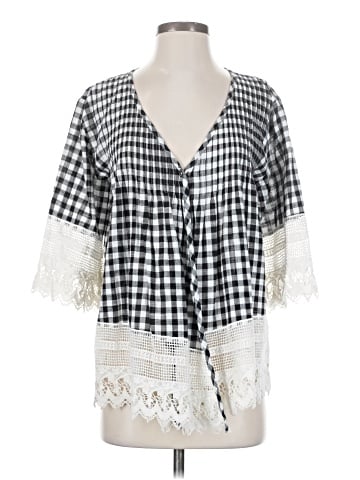 V Cristina 3/4 Sleeve Blouse (view 1)