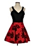 Crystal Doll Red Cocktail Dress Size 5 - photo 1