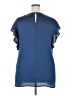 Vince Camuto 100% Polyester Blue Short Sleeve Blouse Size 2X - photo 2