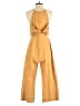 Greylin Solid Yellow Jumpsuit Size S - photo 2