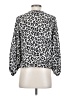 Vince Camuto 100% Polyester Animal Print Silver 3/4 Sleeve Blouse Size XS - photo 2