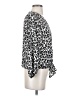 Vince Camuto 100% Polyester Animal Print Silver 3/4 Sleeve Blouse Size XS - photo 4