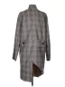Blank NYC 100% Polyester Plaid Gray Coat Size S - photo 2