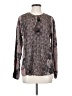 Tolani Paisley Gray Long Sleeve Blouse Size XS - photo 1