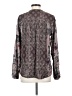 Tolani Paisley Gray Long Sleeve Blouse Size XS - photo 2